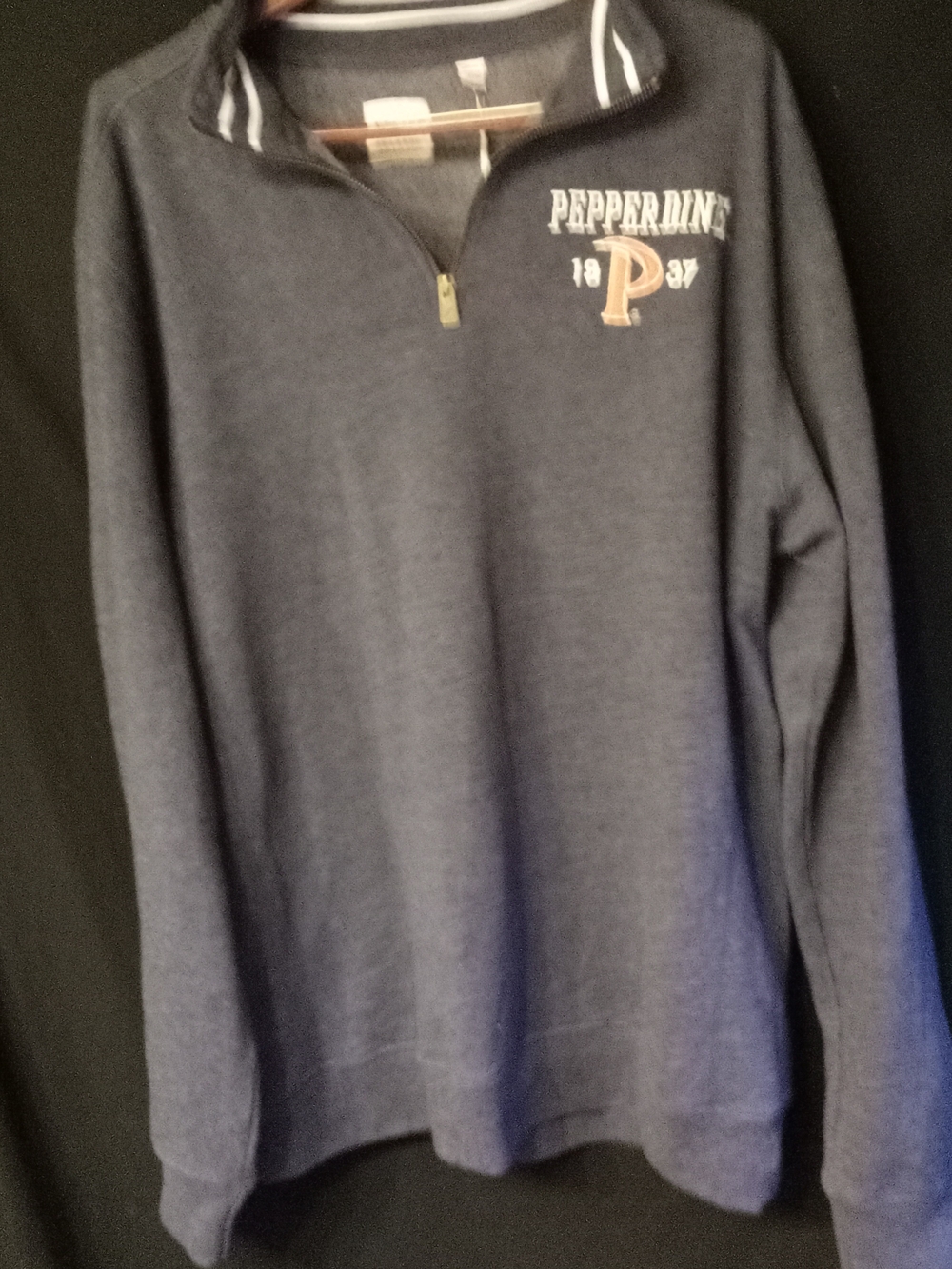 Pepperdine Men's Navy Quarter-Zip Pullover Sweater